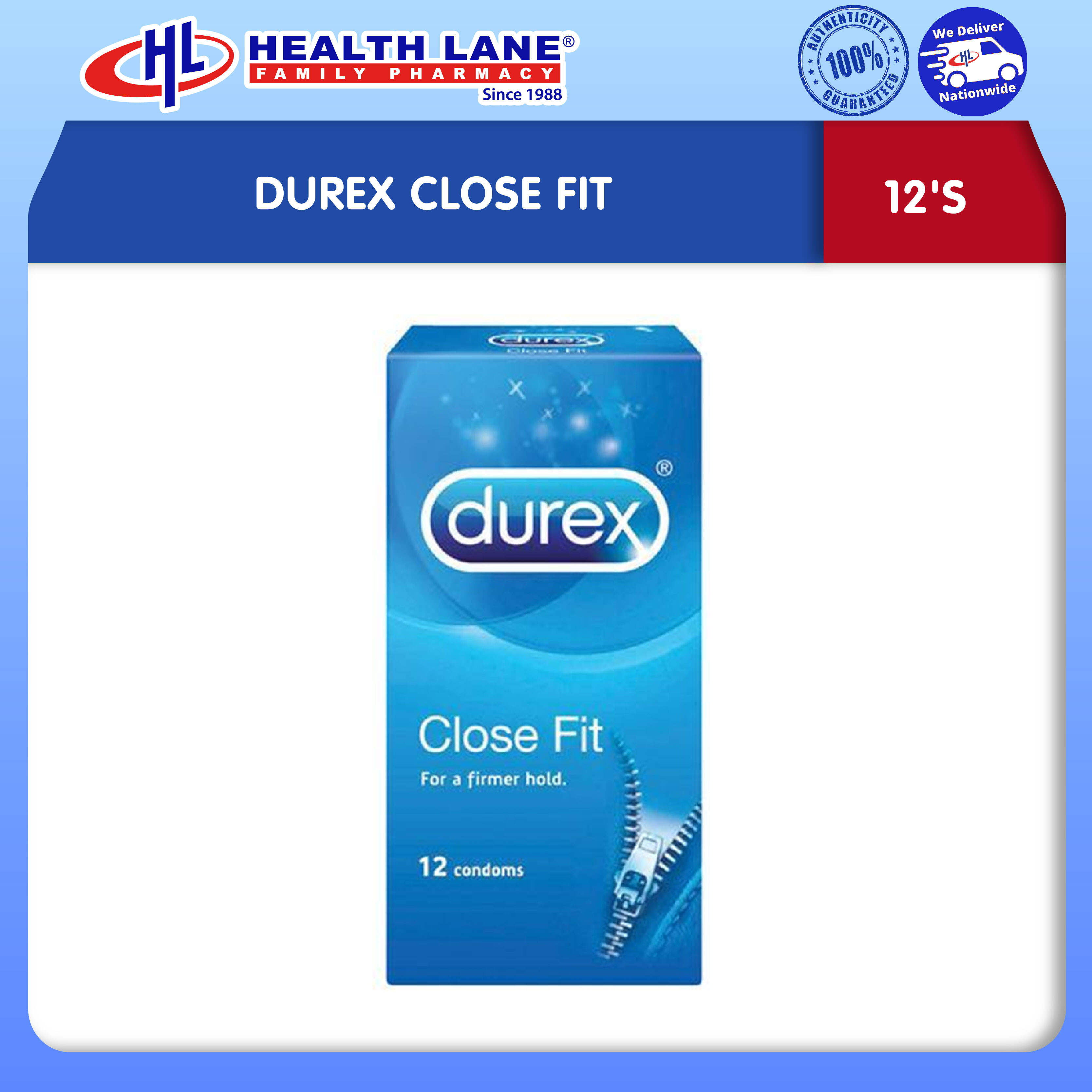 DUREX CLOSE FIT (12'S)